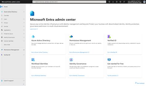 entra admin center|New Admin Center Unifies Azure AD with Other Identity and .